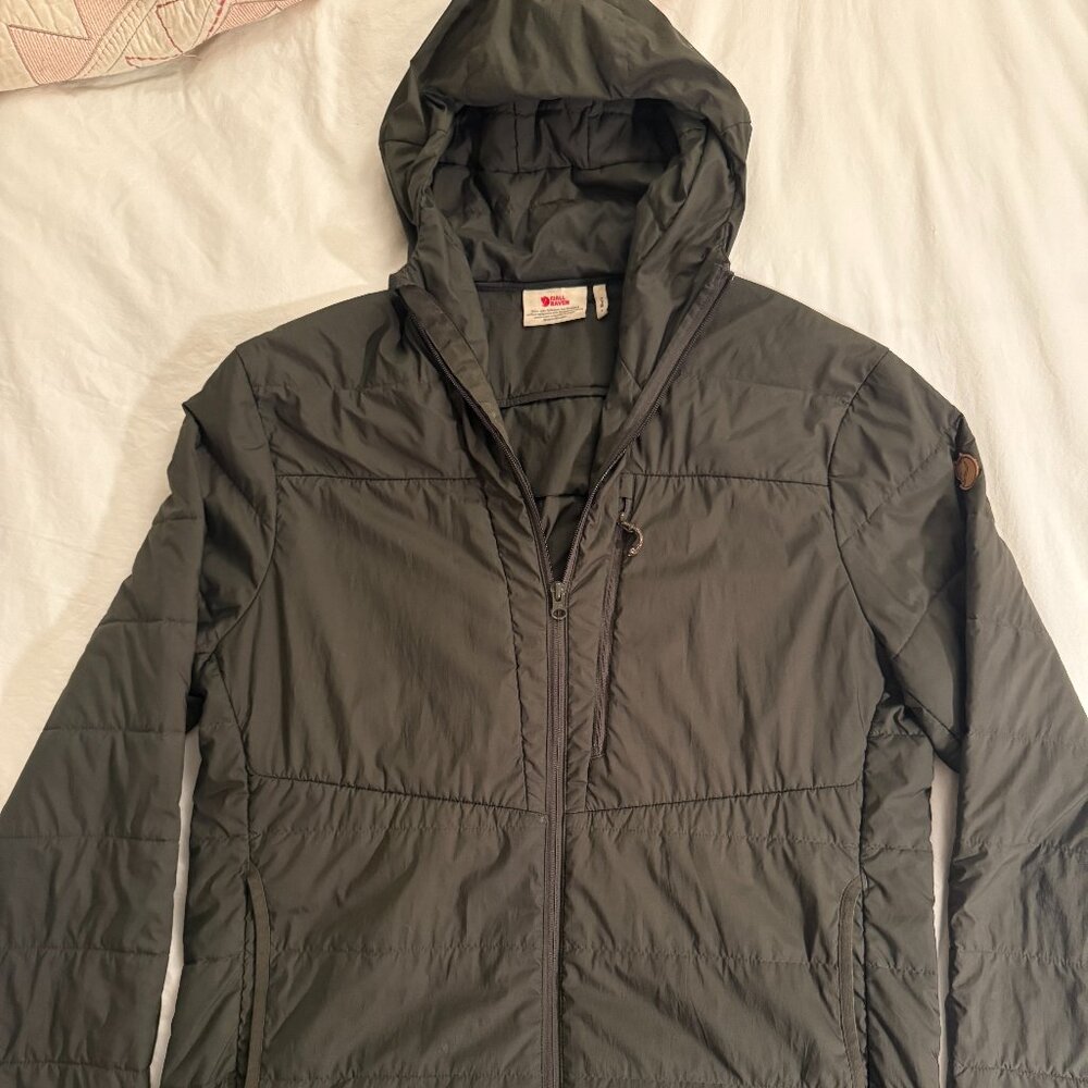 Fjallraven Keb Down Insulated Hoodie, Large Deep Forest Green